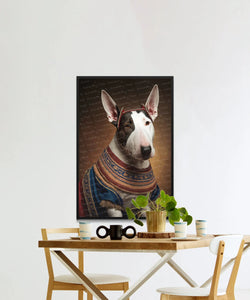 Regal Splendor Bull Terrier Wall Art Poster-Art-Bull Terrier, Dog Art, Dog Dad Gifts, Dog Mom Gifts, Home Decor, Poster-2