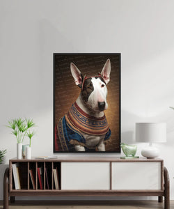 Regal Splendor Bull Terrier Wall Art Poster-Art-Bull Terrier, Dog Art, Dog Dad Gifts, Dog Mom Gifts, Home Decor, Poster-3