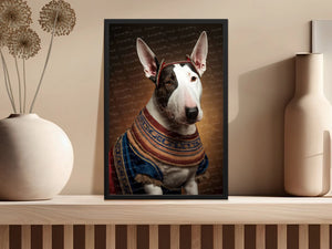 Regal Splendor Bull Terrier Wall Art Poster-Art-Bull Terrier, Dog Art, Dog Dad Gifts, Dog Mom Gifts, Home Decor, Poster-4