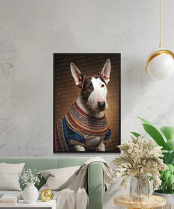 Regal Splendor Bull Terrier Wall Art Poster-Art-Bull Terrier, Dog Art, Dog Dad Gifts, Dog Mom Gifts, Home Decor, Poster-5