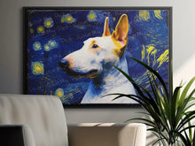 Load image into Gallery viewer, Starry Night Serenade White Bull Terrier Wall Art Poster-Art-Bull Terrier, Dog Art, Dog Dad Gifts, Dog Mom Gifts, Home Decor, Poster-3