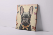 Load image into Gallery viewer, Butterfly Whispers Black French Bulldog Framed Wall Art Poster-Art-Dog Art, French Bulldog, Home Decor, Poster-4