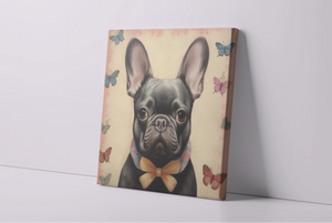 Butterfly Whispers Black French Bulldog Framed Wall Art Poster-Art-Dog Art, French Bulldog, Home Decor, Poster-4