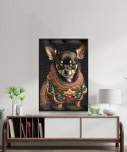 Load image into Gallery viewer, Aztech Ambassador Black Tan Chihuahua Wall Art Poster-Art-Chihuahua, Dog Art, Dog Dad Gifts, Dog Mom Gifts, Home Decor, Poster-3