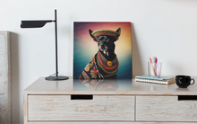 Load image into Gallery viewer, Cowboy Mexicana Black Chihuahua Wall Art Poster-Art-Chihuahua, Dog Art, Home Decor, Poster-6