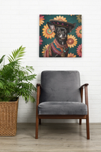 Load image into Gallery viewer, Mexican Tapestry Black Chihuahua Wall Art Poster-Art-Chihuahua, Dog Art, Home Decor, Poster-8