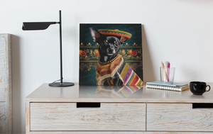 Sombrero Serenade Black Chihuahua Wall Art Poster-Art-Chihuahua, Dog Art, Home Decor, Poster-6
