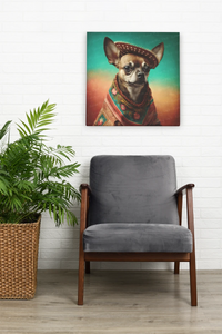 Sombrero and Serape Chocolate Chihuahua Wall Art Poster-Art-Chihuahua, Dog Art, Home Decor, Poster-8