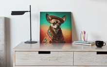 Load image into Gallery viewer, Sombrero and Serape Chocolate Chihuahua Wall Art Poster-Art-Chihuahua, Dog Art, Home Decor, Poster-6