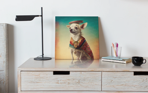 El Elegante Cream Chihuahua Wall Art Poster-Art-Chihuahua, Dog Art, Home Decor, Poster-6