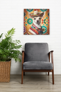 Mexican Tapestry Cream Chihuahua Wall Art Poster-Art-Chihuahua, Dog Art, Home Decor, Poster-8