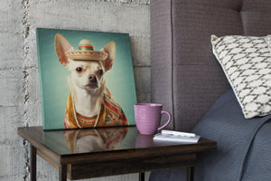 Sombrero Serenade Cream Chihuahua Wall Art Poster-Art-Chihuahua, Dog Art, Home Decor, Poster-5