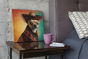 Festive Fiesta Fawn Chihuahua Wall Art Poster-Art-Chihuahua, Dog Art, Home Decor, Poster-5