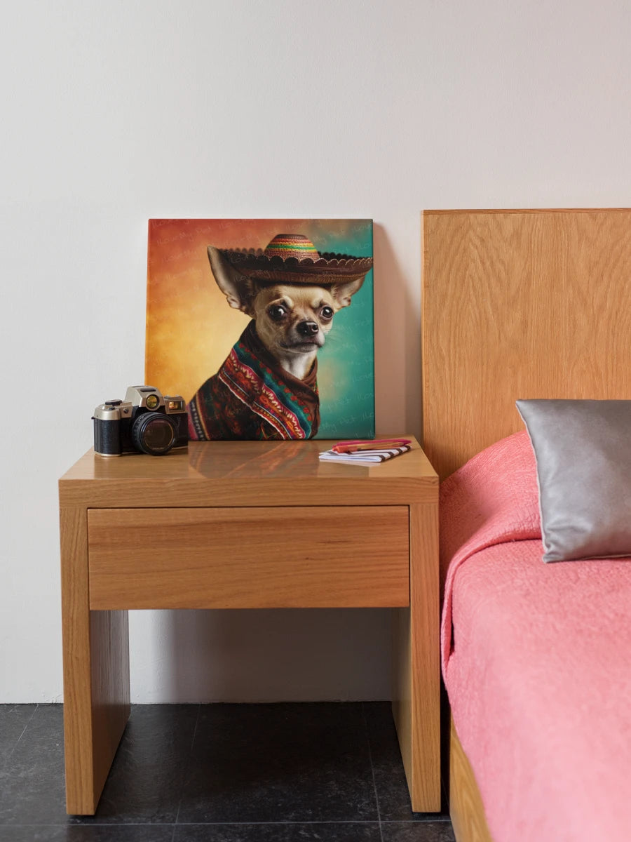 Festive Fiesta Fawn Chihuahua Wall Art Poster-Art-Chihuahua, Dog Art, Home Decor, Poster-7