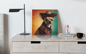 Festive Fiesta Fawn Chihuahua Wall Art Poster-Art-Chihuahua, Dog Art, Home Decor, Poster-6