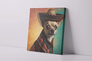 Festive Fiesta Fawn Chihuahua Wall Art Poster-Art-Chihuahua, Dog Art, Home Decor, Poster-4