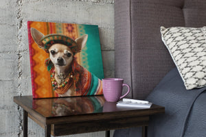 Fiesta of Colors Fawn Chihuahua Wall Art Poster-Art-Chihuahua, Dog Art, Home Decor, Poster-5