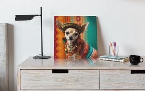 Fiesta of Colors Fawn Chihuahua Wall Art Poster-Art-Chihuahua, Dog Art, Home Decor, Poster-6