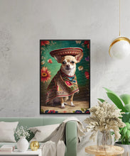 Load image into Gallery viewer, Petite Pooch Panache Fawn Chihuahua Wall Art Poster-Art-Chihuahua, Dog Art, Dog Dad Gifts, Dog Mom Gifts, Home Decor, Poster-5