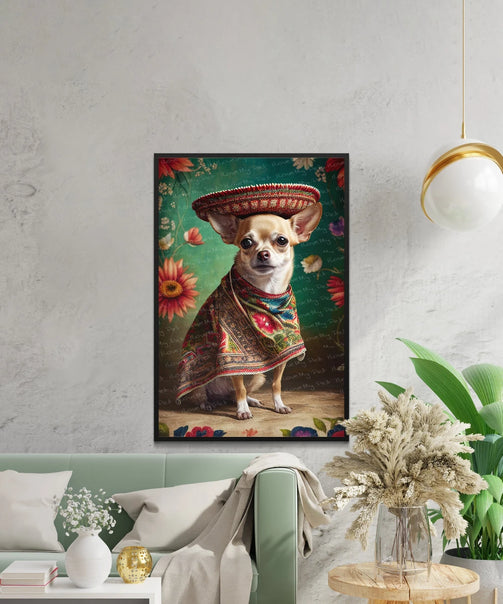 Petite Pooch Panache Fawn Chihuahua Wall Art Poster-Art-Chihuahua, Dog Art, Dog Dad Gifts, Dog Mom Gifts, Home Decor, Poster-5