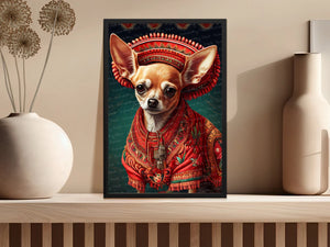 Vibrant Viva Fawn Chihuahua Wall Art Poster-Art-Chihuahua, Dog Art, Dog Dad Gifts, Dog Mom Gifts, Home Decor, Poster-4