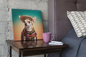 Golden Gaze Fawn Gold Chihuahua Wall Art Poster-Art-Chihuahua, Dog Art, Home Decor, Poster-1