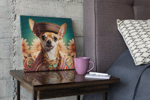 Regal Radiance Fawn Red Chihuahua Wall Art Poster-Art-Chihuahua, Dog Art, Home Decor, Poster-5