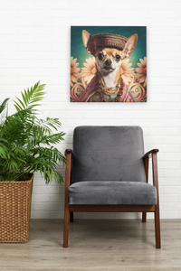Regal Radiance Fawn Red Chihuahua Wall Art Poster-Art-Chihuahua, Dog Art, Home Decor, Poster-8