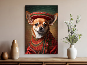 El Elegante Amigo Red Chihuahua Wall Art Poster-Art-Chihuahua, Dog Art, Dog Dad Gifts, Dog Mom Gifts, Home Decor, Poster-8