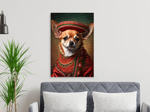 El Elegante Amigo Red Chihuahua Wall Art Poster-Art-Chihuahua, Dog Art, Dog Dad Gifts, Dog Mom Gifts, Home Decor, Poster-7