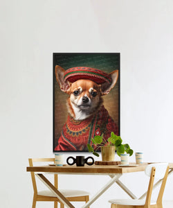 El Elegante Amigo Red Chihuahua Wall Art Poster-Art-Chihuahua, Dog Art, Dog Dad Gifts, Dog Mom Gifts, Home Decor, Poster-2