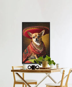 El Pequeño Charmer Red Chihuahua Wall Art Poster-Art-Chihuahua, Dog Art, Dog Dad Gifts, Dog Mom Gifts, Home Decor, Poster-2