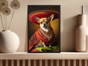 El Pequeño Charmer Red Chihuahua Wall Art Poster-Art-Chihuahua, Dog Art, Dog Dad Gifts, Dog Mom Gifts, Home Decor, Poster-4