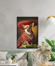 Load image into Gallery viewer, El Pequeño Charmer Red Chihuahua Wall Art Poster-Art-Chihuahua, Dog Art, Dog Dad Gifts, Dog Mom Gifts, Home Decor, Poster-5