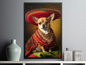 El Pequeño Charmer Red Chihuahua Wall Art Poster-Art-Chihuahua, Dog Art, Dog Dad Gifts, Dog Mom Gifts, Home Decor, Poster-6