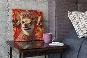 Majestic Portrait Red Chihuahua Wall Art Poster-Art-Chihuahua, Dog Art, Home Decor, Poster-1