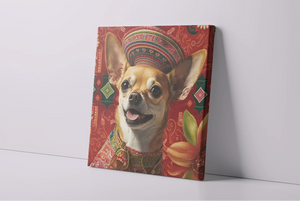 Majestic Portrait Red Chihuahua Wall Art Poster-Art-Chihuahua, Dog Art, Home Decor, Poster-4