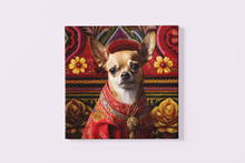 Load image into Gallery viewer, Mexican Tapestry Red Chihuahua Wall Art Poster-Art-Chihuahua, Dog Art, Home Decor, Poster-3
