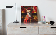 Load image into Gallery viewer, Mexican Tapestry Red Chihuahua Wall Art Poster-Art-Chihuahua, Dog Art, Home Decor, Poster-6