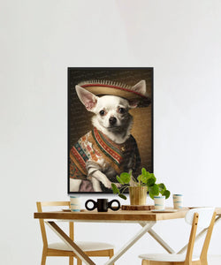 El Pequeño Blanco White Chihuahua Wall Art Poster-Art-Chihuahua, Dog Art, Dog Dad Gifts, Dog Mom Gifts, Home Decor, Poster-2