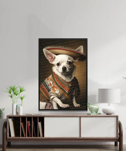 El Pequeño Blanco White Chihuahua Wall Art Poster-Art-Chihuahua, Dog Art, Dog Dad Gifts, Dog Mom Gifts, Home Decor, Poster-3