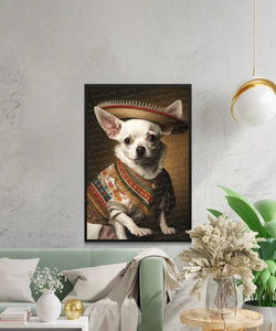 El Pequeño Blanco White Chihuahua Wall Art Poster-Art-Chihuahua, Dog Art, Dog Dad Gifts, Dog Mom Gifts, Home Decor, Poster-5