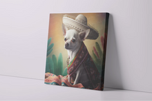 Load image into Gallery viewer, Sombrero Serenade White Chihuahua Wall Art Poster-Art-Chihuahua, Dog Art, Home Decor, Poster-4