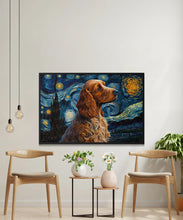 Load image into Gallery viewer, Starry Night Serenade Cocker Spaniel Wall Art Poster-Art-Cocker Spaniel, Dog Art, Dog Dad Gifts, Dog Mom Gifts, Home Decor, Poster-5