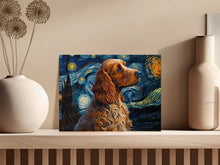 Load image into Gallery viewer, Starry Night Serenade Cocker Spaniel Wall Art Poster-Art-Cocker Spaniel, Dog Art, Dog Dad Gifts, Dog Mom Gifts, Home Decor, Poster-7