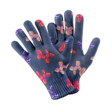 Load image into Gallery viewer, Colorful Balloon Poodles Touch Screen Gloves-Accessories-Accessories, Dog Dad Gifts, Dog Mom Gifts, Gloves-Navy-3