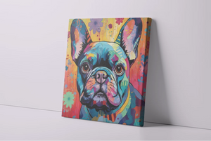 Colorful French Bulldog Tapestry Framed Wall Art Poster-Art-Dog Art, French Bulldog, Home Decor, Poster-4