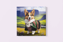 Load image into Gallery viewer, Scottish Serenade Corgi Wall Art Poster-Art-Corgi, Dog Art, Home Decor, Poster-3
