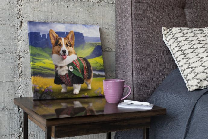 Scottish Serenade Corgi Wall Art Poster-Art-Corgi, Dog Art, Home Decor, Poster-1