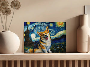 Starry Night Serenade Corgi Wall Art Poster-Art-Corgi, Dog Art, Dog Dad Gifts, Dog Mom Gifts, Home Decor, Poster-6